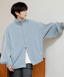 EFFECTION（エフェクション）の「【neos】ルーズシルエット ライン ドルマンスリーブ ダブルジップ トラックジャケット（ジャージ）」