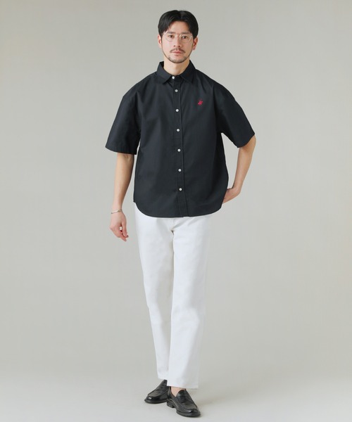 BEVERLY HILLS POLO CLUB(ビバリーヒルズポロクラブ)の「BEVERLY HILLS POLO CLUB ツイルピーチ半袖シャツ(シャツ/ブラウス・メンズ・スミクロ/ネイビー/ホワイト/グリーン・M/L)」の7枚目の写真