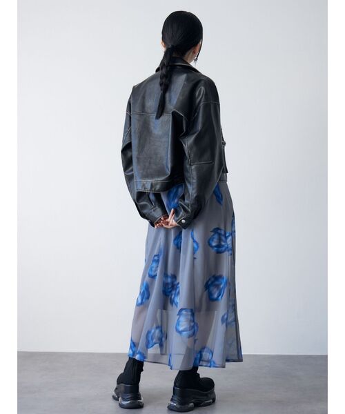 MURUA（ムルーア）の「ウォッシュフェイクレザーブルゾン（ブルゾン・レディース・ブラック/ブラウン/ブルー・FREE）」の12枚目の写真