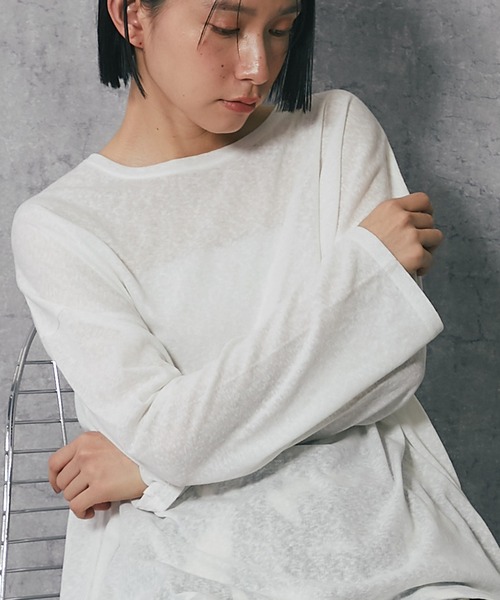 無地シアートップス（Tシャツ/カットソー）｜ANOTHER S（アナザーエス