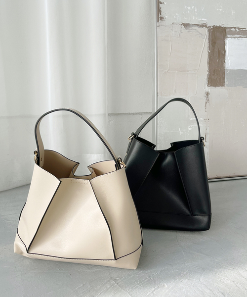 LE TALON（ルタロン）の「LE TALON パネルパターンバッグ（ハンドバッグ・レディース・ブラック/アイボリー・FREE）」の17枚目の写真