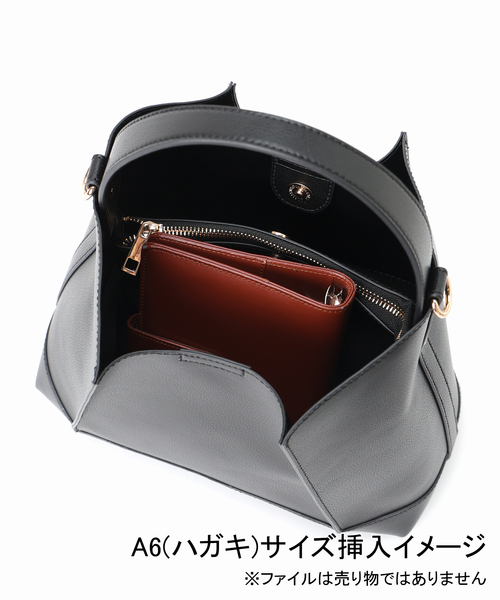 LE TALON（ルタロン）の「LE TALON パネルパターンバッグ（ハンドバッグ・レディース・ブラック/アイボリー・FREE）」の3枚目の写真