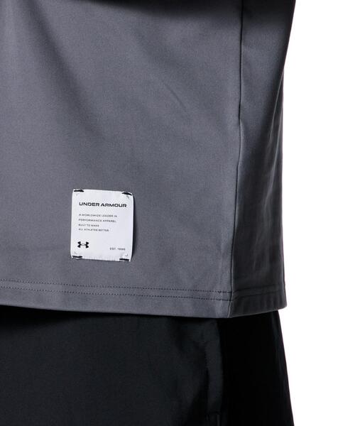 UNDER ARMOUR(アンダーアーマー)の「UAモチベート スリーブレス シャツ(トレーニング/メンズ)(タンクトップ・メンズ・グレー×ホワイト・XL/L/M/2XL/S/3XL)」の2枚目の写真