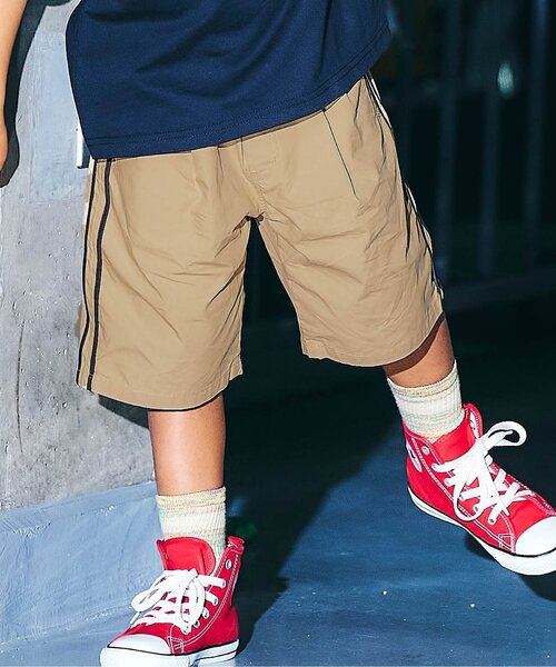 F.O.KIDS（エフオーキッズ）の「【ジュニア対応】ワイドハーフパンツ（その他パンツ・キッズ・ベージュ/ネイビー/グリーン/レンガ・90/100/110/120/80/130/140/150/160）」の2枚目の写真