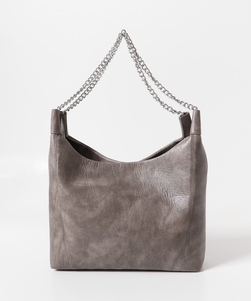 SENSE OF PLACE by URBAN RESEARCH（センスオブプレイスバイアーバンリサーチ）の「FLチェーンハンドルトートバッグ（トートバッグ・メンズ・ブラック/グレー・ONE）」の3枚目の写真