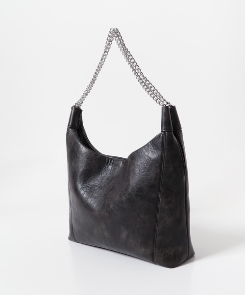 SENSE OF PLACE by URBAN RESEARCH（センスオブプレイスバイアーバンリサーチ）の「FLチェーンハンドルトートバッグ（トートバッグ・メンズ・ブラック/グレー・ONE）」の5枚目の写真