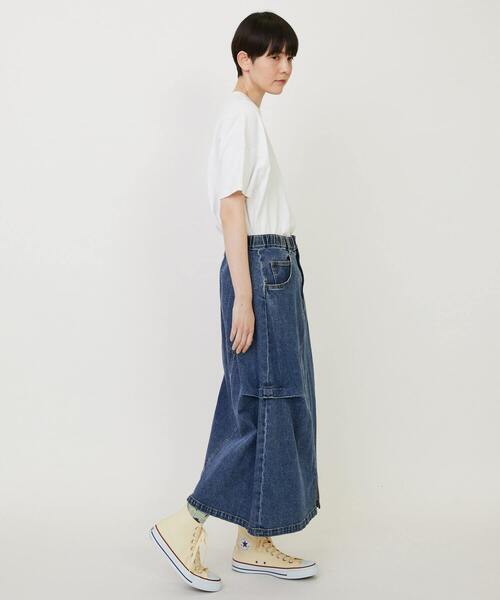 FRAPBOIS（フラボア）の「カーブデニム２ スカート（スカート・レディース・ブルー/ブラック・1/0）」の7枚目の写真