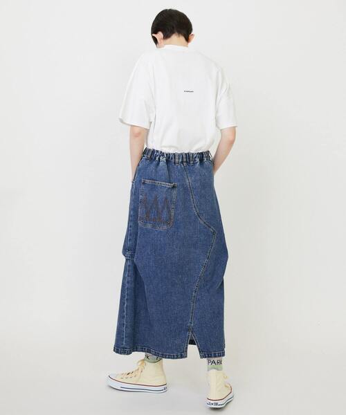 FRAPBOIS（フラボア）の「カーブデニム２ スカート（スカート・レディース・ブルー/ブラック・1/0）」の8枚目の写真