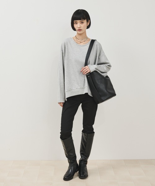 Shelly island（シェリーアイランド）の「ベルトアクセント2wayバケットバッグ（ショルダーバッグ・レディース・ブラック/ブラウン・FREE）」の11枚目の写真