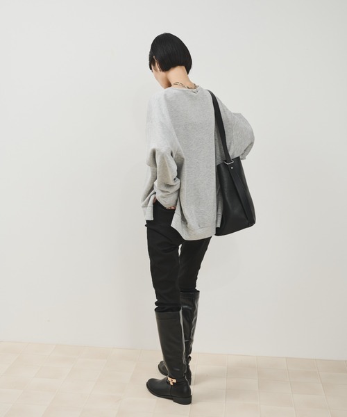 Shelly island（シェリーアイランド）の「ベルトアクセント2wayバケットバッグ（ショルダーバッグ・レディース・ブラック/ブラウン・FREE）」の14枚目の写真