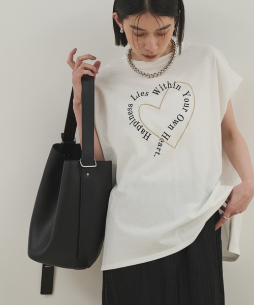 Shelly island（シェリーアイランド）の「ベルトアクセント2wayバケットバッグ（ショルダーバッグ・レディース・ブラック/ブラウン・FREE）」の7枚目の写真