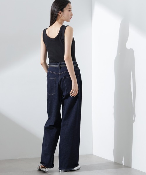 NANO universe（ナノユニバース）の「抗菌防臭リブタンクトップ（タンクトップ・レディース・ブラック/ホワイト/ライトグレー・FREE）」の6枚目の写真