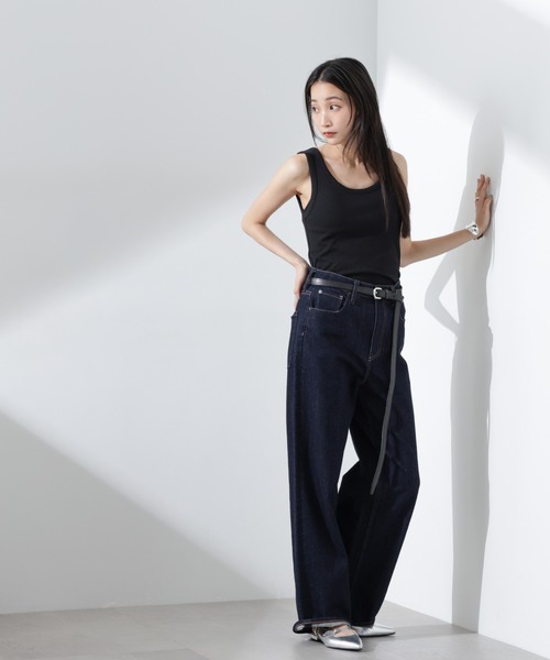 NANO universe（ナノユニバース）の「抗菌防臭リブタンクトップ（タンクトップ・レディース・ブラック/ホワイト/ライトグレー・FREE）」の7枚目の写真