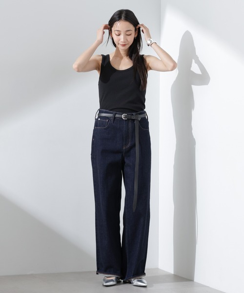 NANO universe（ナノユニバース）の「抗菌防臭リブタンクトップ（タンクトップ・レディース・ブラック/ホワイト/ライトグレー・FREE）」の8枚目の写真