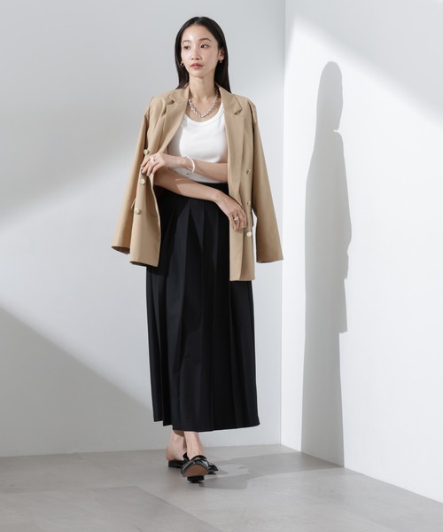 NANO universe（ナノユニバース）の「抗菌防臭リブタンクトップ（タンクトップ・レディース・ブラック/ホワイト/ライトグレー・FREE）」の12枚目の写真