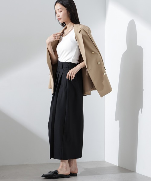 NANO universe（ナノユニバース）の「抗菌防臭リブタンクトップ（タンクトップ・レディース・ブラック/ホワイト/ライトグレー・FREE）」の14枚目の写真