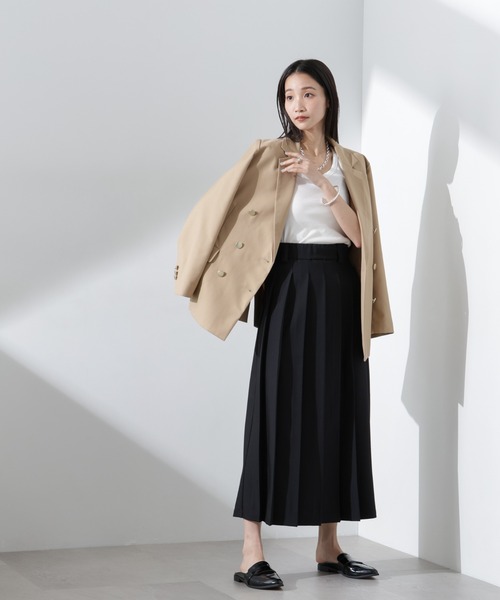 NANO universe（ナノユニバース）の「抗菌防臭リブタンクトップ（タンクトップ・レディース・ブラック/ホワイト/ライトグレー・FREE）」の15枚目の写真