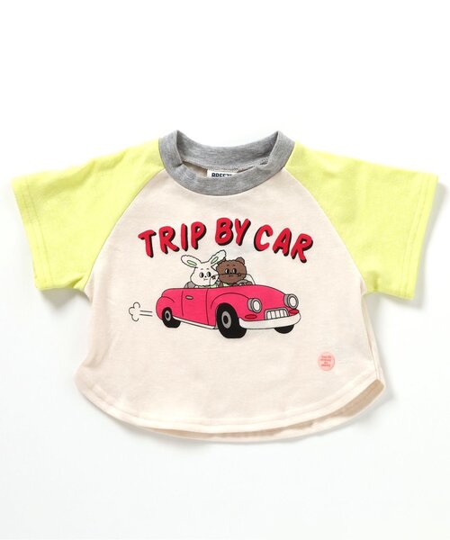 BREEZE(ブリーズ)の「【Bpop】ラグランポップベビーTシャツ_半袖(その他ベビーウェア・キッズ・ブラウン/ピンク/ライム/グリーン・80/70)」の3枚目の写真