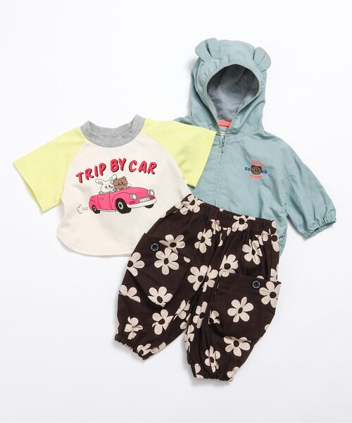 BREEZE(ブリーズ)の「【Bpop】ラグランポップベビーTシャツ_半袖(その他ベビーウェア・キッズ・ブラウン/ピンク/ライム/グリーン・80/70)」の6枚目の写真