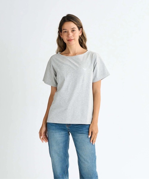 ROXY(ロキシー)の「MELODY /ロキシーワンポイントロゴ半袖シャツ(Tシャツ/カットソー・レディース・グレー/ブラック/ホワイト/ピンク・MEDIUM/LARGE/SMALL)」の10枚目の写真