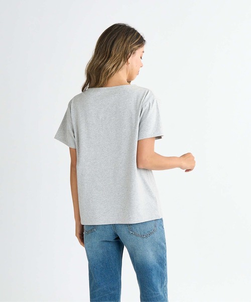 ROXY(ロキシー)の「MELODY /ロキシーワンポイントロゴ半袖シャツ(Tシャツ/カットソー・レディース・グレー/ブラック/ホワイト/ピンク・MEDIUM/LARGE/SMALL)」の11枚目の写真