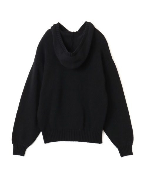 セール】atmos pink Big Logo Knit Hoodie / アトモス ピンク