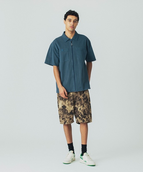 SILAS(サイラス)の「PIGMENT DYED S/S FULL ZIP SHIRT(シャツ/ブラウス・メンズ・ブラック/ブルー・M/L)」の4枚目の写真