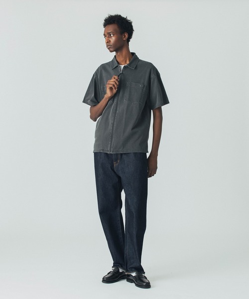 SILAS(サイラス)の「PIGMENT DYED S/S FULL ZIP SHIRT(シャツ/ブラウス・メンズ・ブラック/ブルー・M/L)」の9枚目の写真