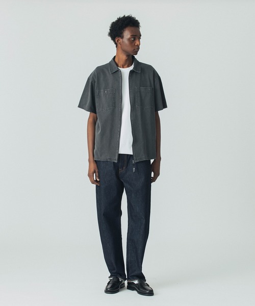 SILAS(サイラス)の「PIGMENT DYED S/S FULL ZIP SHIRT(シャツ/ブラウス・メンズ・ブラック/ブルー・M/L)」の10枚目の写真