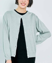 IEDIT（イディット）の「ＩＥＤＩＴ　上品なラメがきらめくパール調ボタンカーディガン（カーディガン/ボレロ）」