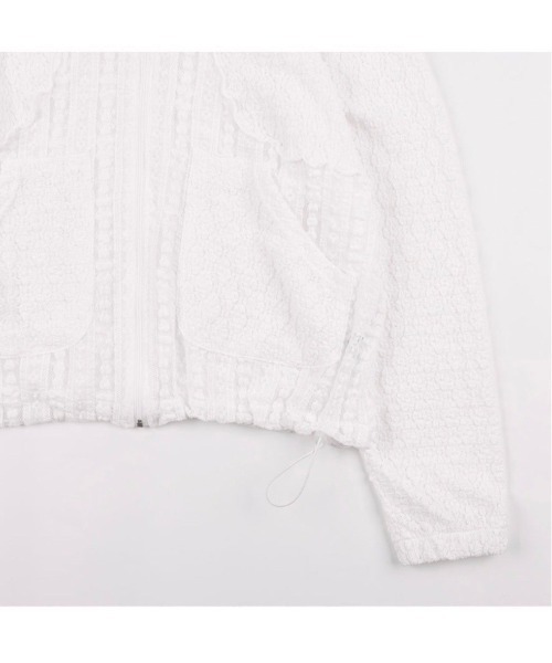 FANCY CLUB】PLUMPY LACE LINE HOOD ZIP-UP / 【ファンシー