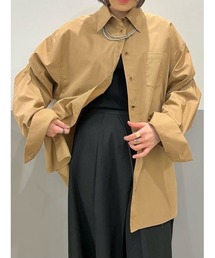 CIS.（シス）の「CIS. タックパネルビッグシャツ ウォッシャブル 無地（シャツ/ブラウス）」