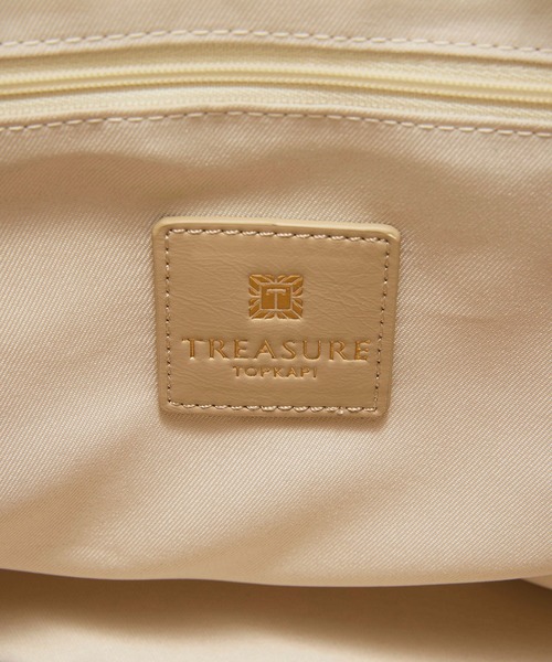 TREASURE TOPKAPI(トレジャートプカピ)の「【TREASURE TOPKAPI】コンビチェーン ギャザー ナイロン トートバッグ(トートバッグ・レディース・ブラック/ライトカーキ/ベージュ・FREE)」の15枚目の写真