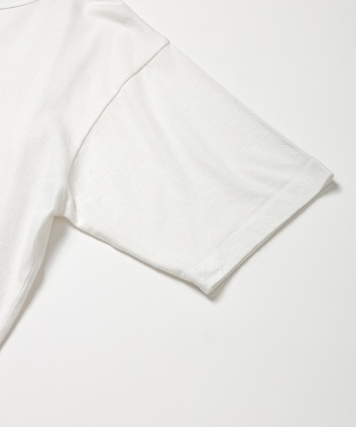 BIOTOP（ビオトープ）の「【Hanes for BIOTOP】 WASHED COTTON CREW NECK T-SHIRTS 2P（Tシャツ/カットソー・メンズ・ホワイト/ブラック系その他・S/M/L/XL）」の9枚目の写真