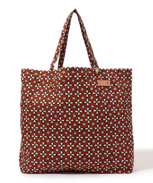 SOULEIADO（ソレイアード）の「SOULEIADO コットンオックス ポケッタブルトートバッグ（トートバッグ・レディース・オレンジ系その他2/ライトグリーン・FREE）」の12枚目の写真