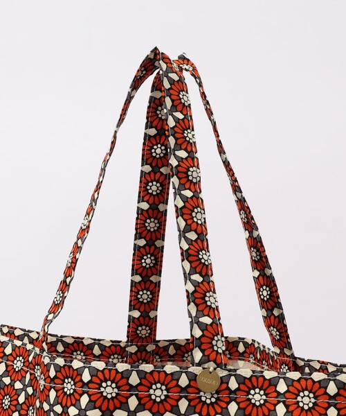 SOULEIADO（ソレイアード）の「SOULEIADO コットンオックス ポケッタブルトートバッグ（トートバッグ・レディース・オレンジ系その他2/ライトグリーン・FREE）」の8枚目の写真