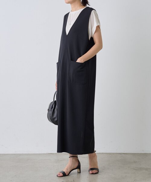 BEARDSLEY（ビアズリー）の「スッキリジャンパースカート（ジャンパースカート・レディース・グレー/ブラック・0/1）」の7枚目の写真