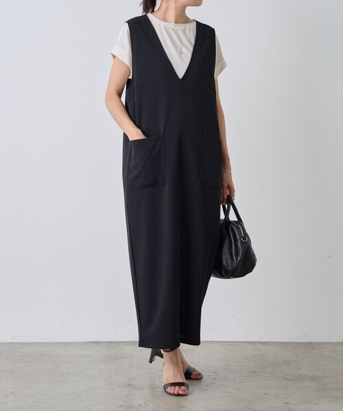 BEARDSLEY（ビアズリー）の「スッキリジャンパースカート（ジャンパースカート・レディース・グレー/ブラック・0/1）」の5枚目の写真