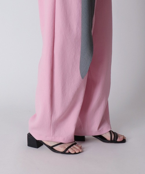 DRESSLAVE（ドレスレイブ）の「B7 / curve tapered pants(カーブテーパードパンツ)（その他パンツ・レディース・ブラック/ピンク・38）」の6枚目の写真