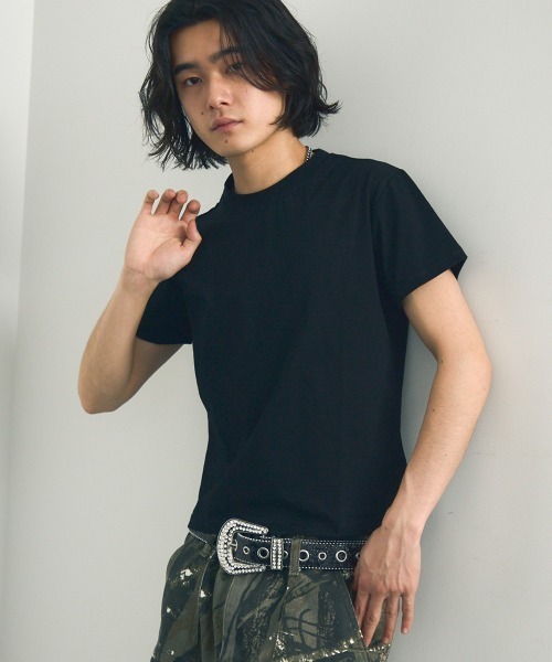 Shoowtime（ショウタイム）の「Mid-weight cropped short-sleeve