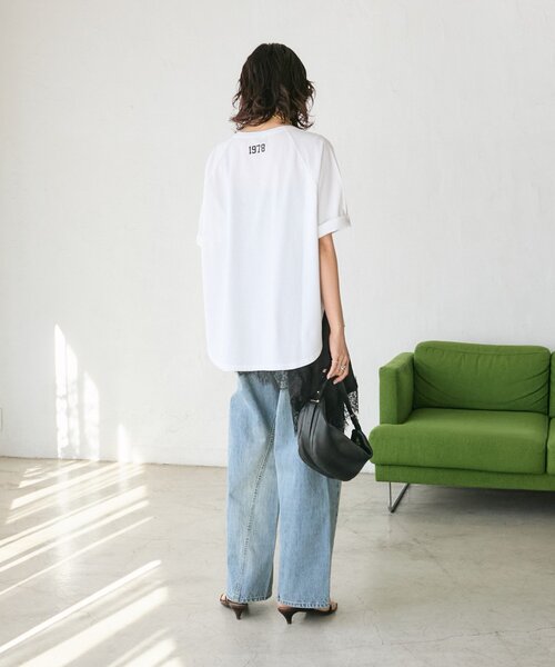 RIVE DROITE（リヴドロワ）の「【Yossshiiii企画/6色展開/ひんやりタッチ】R.D.S.CロゴTee（夏服）（Tシャツ/カットソー・レディース・ブラック/ホワイト/ブラウン/モカ/ミント/ネイビー/ピンク・FREE）」の18枚目の写真