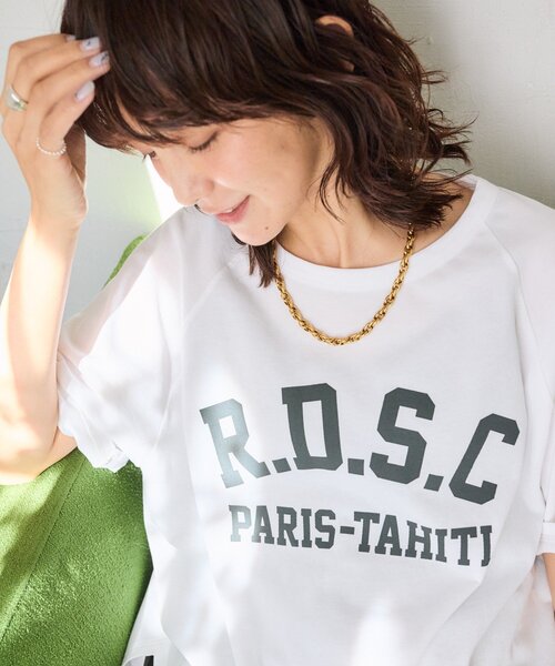 RIVE DROITE(リヴドロワ)の「【Yossshiiii企画/即完売につき再販売/新色追加】R.D.S.CロゴTe(Tシャツ/カットソー・レディース・ブラック/ホワイト/ブラウン/モカ/ミント・FREE)」の17枚目の写真
