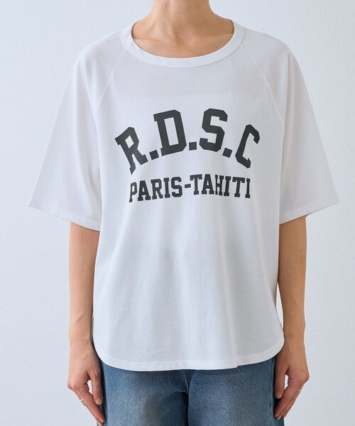 RIVE DROITE（リヴドロワ）の「【Yossshiiii企画/6色展開/ひんやりタッチ】R.D.S.CロゴTee（夏服）（Tシャツ/カットソー・レディース・ブラック/ホワイト/ブラウン/モカ/ミント/ネイビー/ピンク・FREE）」の9枚目の写真