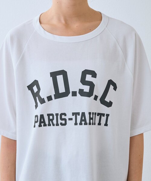 RIVE DROITE（リヴドロワ）の「【Yossshiiii企画/6色展開/ひんやりタッチ】R.D.S.CロゴTee（夏服）（Tシャツ/カットソー・レディース・ブラック/ホワイト/ブラウン/モカ/ミント/ネイビー/ピンク・FREE）」の12枚目の写真