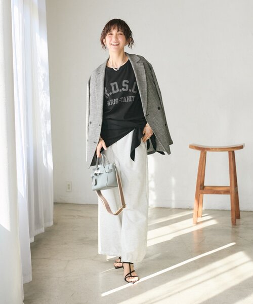 RIVE DROITE（リヴドロワ）の「【Yossshiiii企画/6色展開/ひんやりタッチ】R.D.S.CロゴTee（夏服）（Tシャツ/カットソー・レディース・ブラック/ホワイト/ブラウン/モカ/ミント/ネイビー/ピンク・FREE）」の19枚目の写真