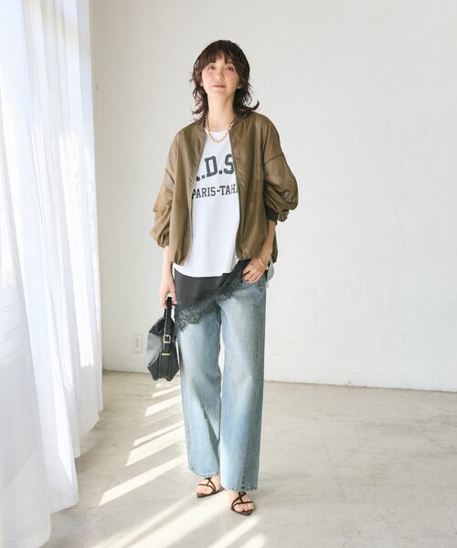 RIVE DROITE(リヴドロワ)の「【Yossshiiii企画/即完売につき再販売/新色追加】R.D.S.CロゴTe(Tシャツ/カットソー・レディース・ブラック/ホワイト/ブラウン/モカ/ミント・FREE)」の14枚目の写真