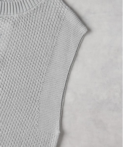 HONEYSUCKLE ROSE（ハニーサックルローズ）の「【HONEYSUCKLE ROSE】ニットベストレイヤード（アンサンブル・レディース・グレー/オフホワイト/ブラック・M/L）」の11枚目の写真