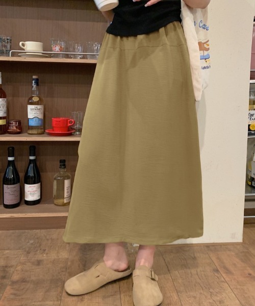 FAVORITO(ファヴォリート)の「シンプルハイウエストワイドパンツ(その他パンツ・レディース・カーキ/ブラウン/ブラック/ベージュ・XL/L/M)」の5枚目の写真