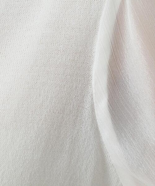 ITS'DEMO(イッツデモ)の「◆【UVケア/接触冷感/アンチピリング/洗濯機OK】袖シアーニット(ニット/セーター・レディース・ブラック/オフホワイト/サックスブルー/ピンク系・00)」の10枚目の写真