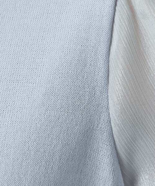 ITS'DEMO(イッツデモ)の「◆【UVケア/接触冷感/アンチピリング/洗濯機OK】袖シアーニット(ニット/セーター・レディース・ブラック/オフホワイト/サックスブルー/ピンク系・00)」の21枚目の写真